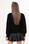 Kadın Gömlek Yaka Detaylı Selanik Örme Kazak 255153 - 265006