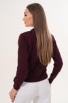 Kadın Gömlek Yaka İki İplik Sweatshirt 255451 -