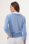 Kadın Gömlek Yaka İki İplik Sweatshirt 255451 -