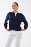Kadın Gömlek Yaka Sweatshirt 265121 -