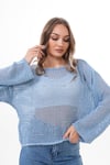 Kadın İnci Boncuk Detaylı Triko Örme Hırka 250398 -