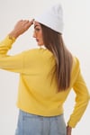 Kadın İnci Detaylı Selanik Örme Sweatshirt 255225 -