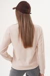 Kadın İnci Detaylı Selanik Örme Sweatshirt 255225 -