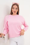 Kadın İnci Detaylı Selanik Örme Sweatshirt 255225 -