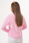 Kadın İnci Detaylı Selanik Örme Sweatshirt 255225 -