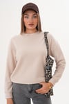 Kadın İnci Detaylı Selanik Örme Sweatshirt 255225 -