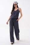 Kadın İp Askılı Bluz Pantolon Tensel Takım 260559 -