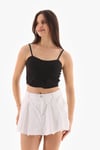 Kadın İp Askılı Crop Bluz