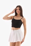 Kadın İp Askılı Crop Bluz