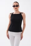 Kadın İp Askılı Fiyonk Detaylu Bluz 260581 -