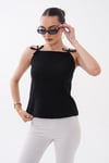 Kadın İp Askılı Fiyonk Detaylu Bluz 260581 -