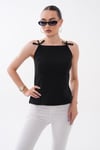Kadın İp Askılı Fiyonk Detaylu Bluz 260581 -