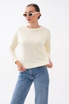 Kadın Kalp Nakışlı İki İplik Sweatshirt 255327 - 265045