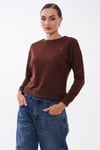 Kadın Kalp Nakışlı İki İplik Sweatshirt 255327 - 265045