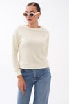 Kadın Kalp Nakışlı İki İplik Sweatshirt 255327 - 265045