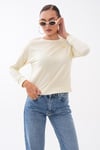 Kadın Kalp Nakışlı İki İplik Sweatshirt 255327 - 265045