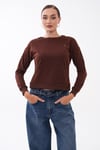 Kadın Kalp Nakışlı İki İplik Sweatshirt 255327 - 265045