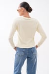 Kadın Kalp Nakışlı İki İplik Sweatshirt 255327 - 265045