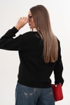 Kadın Kalp Nakışlı Üç İplik Sweatshirt 255008 -
