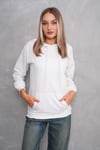 Kadın Kanguru Cepli Kapüşonlu İki İplik Sweatshirt 245099 -