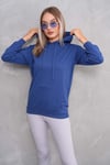 Kadın Kanguru Cepli Kapüşonlu İki İplik Sweatshirt 245099 -