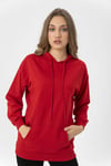 Kadın Kanguru Cepli Kapüşonlu Oversize Sweatshirt 235160 -