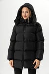 Kadın Kapüşon Detaylı Oversize Şişme Mont