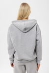 Kadın Kapüşonlu Fermuar Kapamalı Üç İplik Sweatshirt