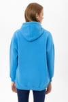 Kadın Kapüşonlu Kanguru Cep Detaylı Üç İplik Sweatshirt