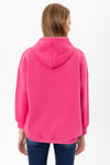 Kadın Kapüşonlu Kanguru Cep Detaylı Üç İplik Sweatshirt