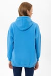 Kadın Kapüşonlu Kanguru Cep Detaylı Üç İplik Sweatshirt