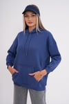 Kadın Kapüşonlu Kanguru Cepli Üç İplik Sweatshirt 245089 -