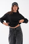 Kadın Kaşkorse Garnili Şardonsuz Üç İplik Sweatshirt 265096 -