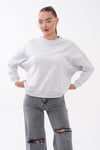 Kadın Kaşkorse Garnili Şardonsuz Üç İplik Sweatshirt 265096 -