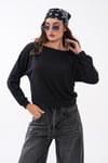 Kadın Kayık Yaka Modal Sweatshirt 265188 -