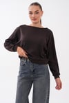 Kadın Kayık Yaka Modal Sweatshirt 265188 -