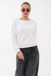 Kadın Kayık Yaka Modal Sweatshirt 265188 -