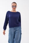 Kadın Kayık Yaka Modal Sweatshirt 265188 -