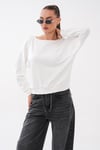 Kadın Kayık Yaka Modal Sweatshirt 265188 -