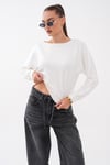Kadın Kayık Yaka Modal Sweatshirt 265188 -