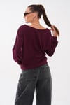 Kadın Kayık Yaka Modal Sweatshirt 265188 -