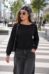Kadın Kayık Yaka Modal Sweatshirt 265188 -