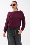 Kadın Kayık Yaka Modal Sweatshirt 265188 -