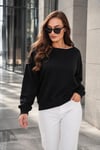 Kadın Kayık Yaka Sweatshirt 265115 -