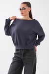 Kadın Kayık Yaka Sweatshirt 265115 -