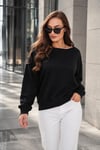 Kadın Kayık Yaka Sweatshirt 265115 -