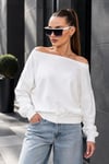 Kadın Kayık Yaka Sweatshirt 265115 -