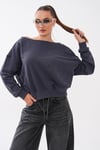 Kadın Kayık Yaka Sweatshirt 265115 -