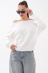Kadın Kayık Yaka Sweatshirt 265115 -