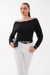 Kadın Kayık Yaka Vorteks Yarasa Bluz 265085 -